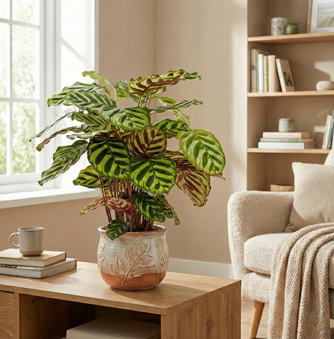 Zimmerpflanzen-Profil: So pflegst du die Calathea Makoyana richtig