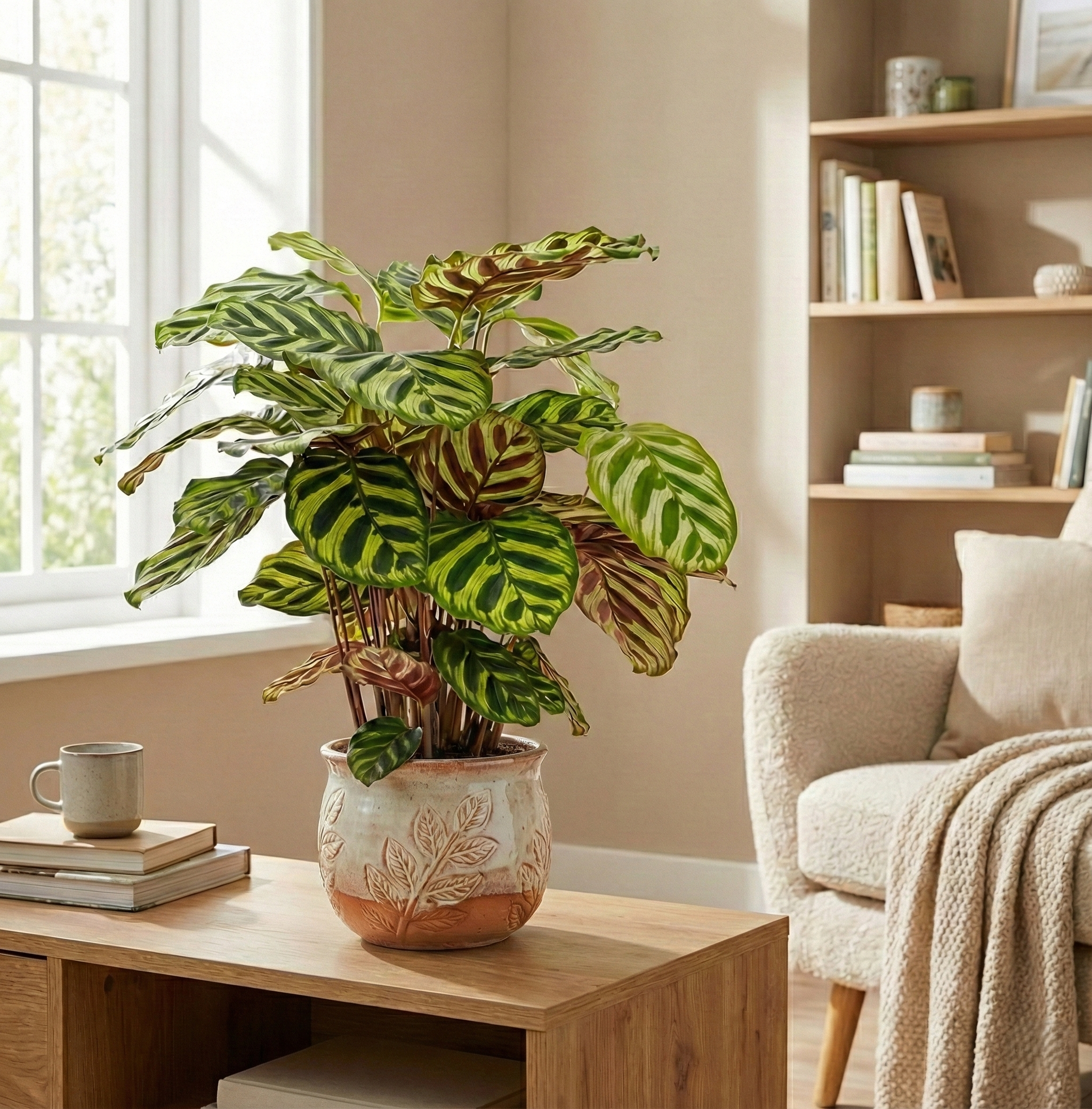 Zimmerpflanzen-Profil: So pflegst du die Calathea Makoyana richtig