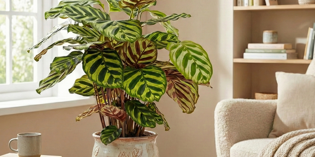Zimmerpflanzen-Profil: So pflegst du die Calathea Makoyana richtig