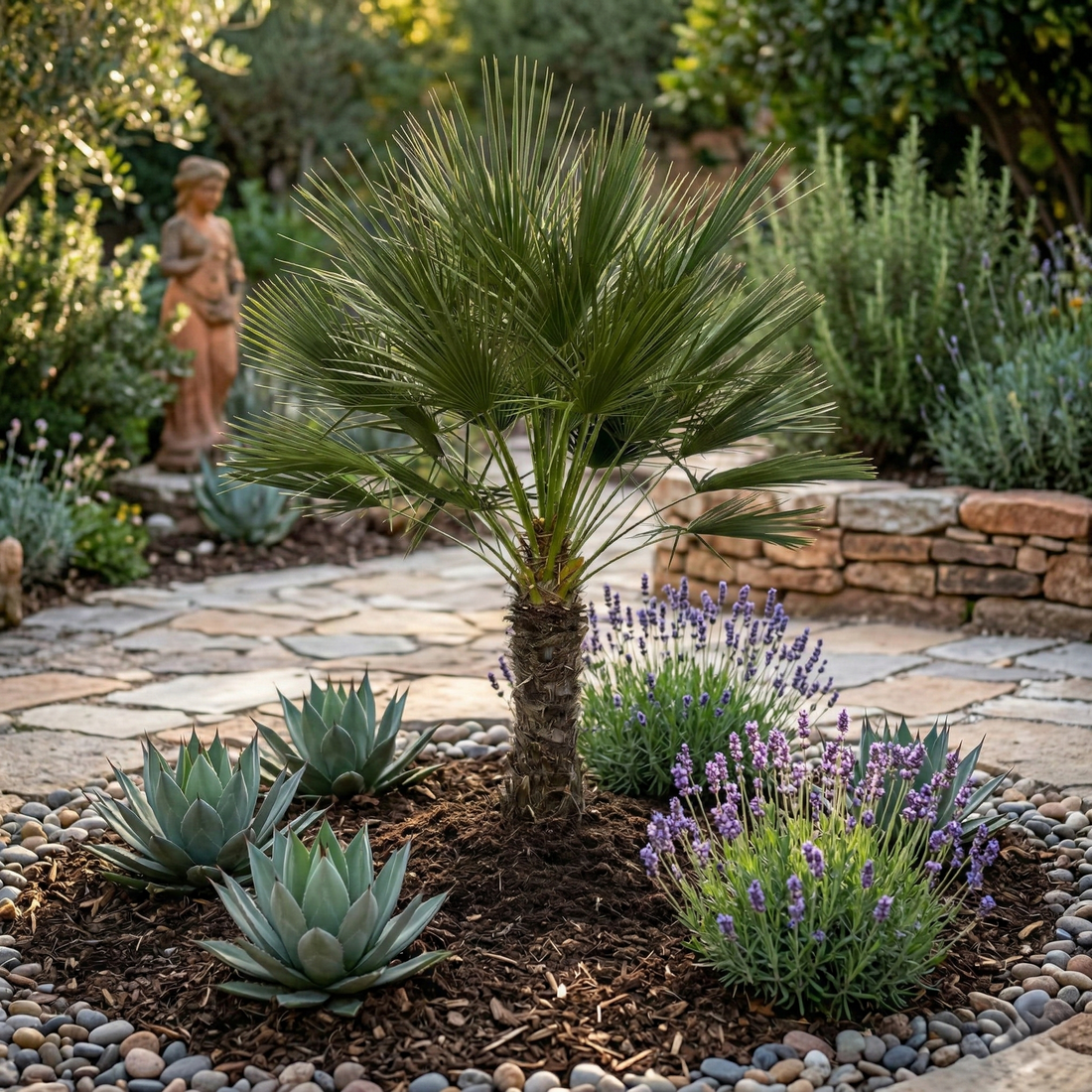 Chamaerops humilis: Alles über die Zwergpalme auf Stamm