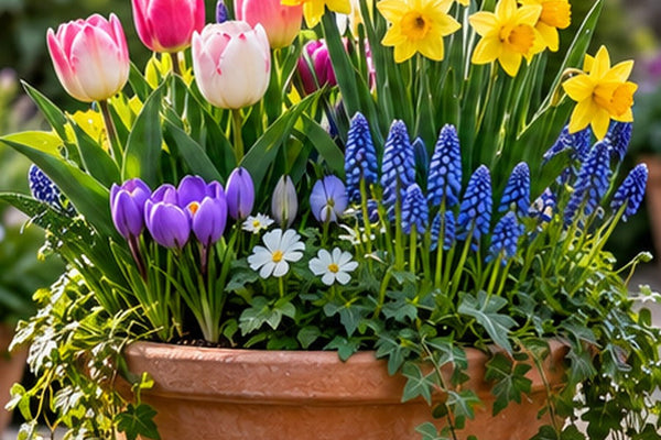 Blumenzwiebeln in Töpfen pflanzen: Schichtpflanzung für Frühjahrsblüten