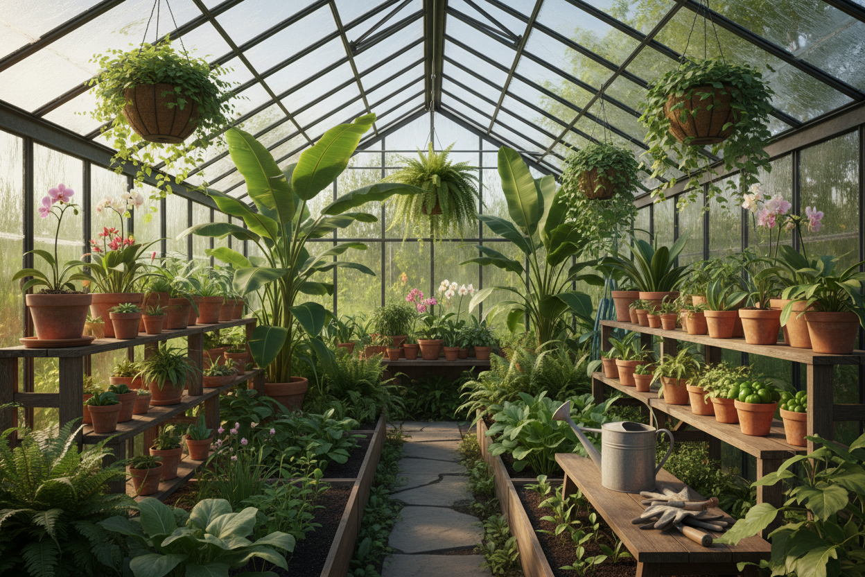 Was kann ins Gewächshaus? Diese Pflanzen fühlen sich besonders wohl
