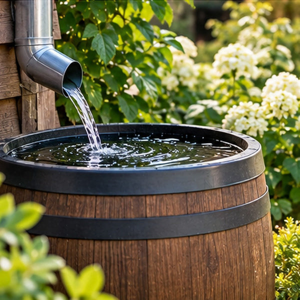 Regenwasser im Garten nutzen: Regentonne aufstellen und Wasser sinnvoll verteilen