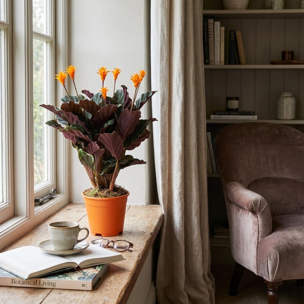 Die Ewige Flamme: Hol dir mit der Calathea Crocata das Inka-Gold ins Wohnzimmer