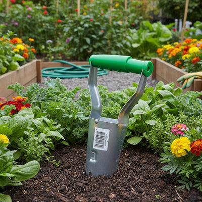 Automatischer Blumenzwiebelpflanzer, verzinkt, mit Tiefenmarkierungen