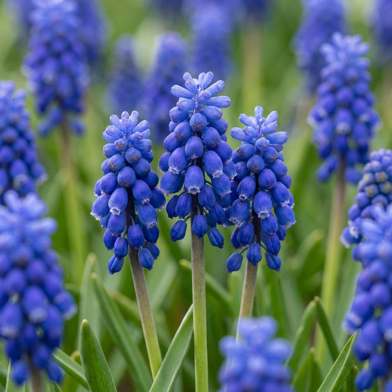 200x Muscari Armeniacum Zwiebeln - Blaue Traubenhyazinthe - 8/9 mm