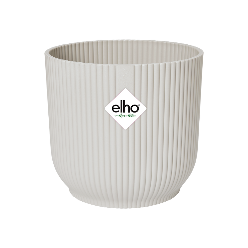 Elho Vibes Fold Planter with Wheels, White, D35xH33cm