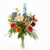 Kunstblumenstrauß Colorful Bloom Deluxe, 70cm, 18 Stiele, Real Touch Bild 1