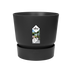 Elho Greenville Rund Topf Schwarz - D30 x H28 cm Bild 1