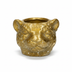 Leopard Pflanzgefäß D12x9,5cm – Gold – Eleganz für Ihr Zuhause Bild 1