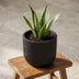 Capi Topf Schale Skin Antraciet D17cm H15cm - Moderner Pflanztopf Bild 4