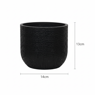 Capi Topf Schale Skin Anthrazit D14 cm - Eleganz für Drinnen & Draußen