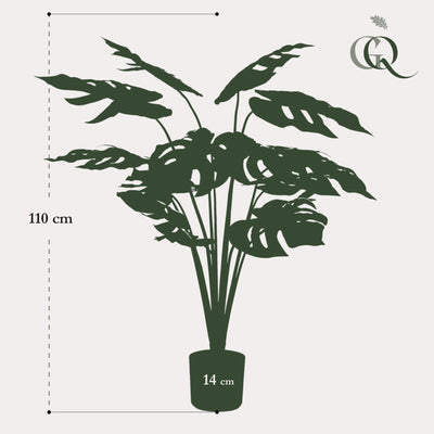 Künstliche Monstera Deliciosa 95 cm – Realistische Dschungel-Deko