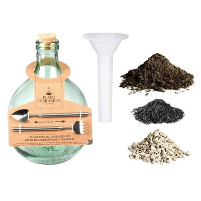 DIY Terrarium Set 5L: Geschlossenes Ökosystem selber bauen