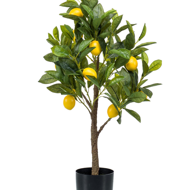 Kunst Zitronenbaum 'Citrus Limonia' - 72 cm, blüht ganzjährig