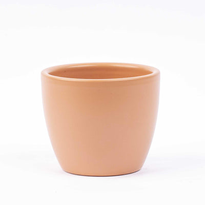 Pot Boule Toscana matt: Ceramic pot in terracotta brown for your home