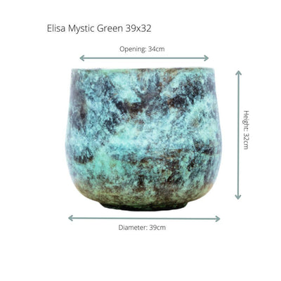 Elisa Mystic Green Pot - D39 x H32 cm