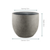 Planter Grigio New Egg Natural Concrete - D55 x H46 Bild 2