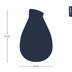 Terrarium-Flasche Drop XL Korken Ø 24 cm ↑ 37 cm, 12L, recyceltes Glas Bild 2