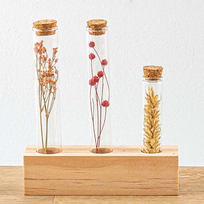 Holzständer für Trockenblumen - Tube M: Naturdeko für Ihr Zuhause