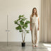 Artificial Ficus Umbrella Plant 125cm - Easy-Care Decorative Tree Bild 2