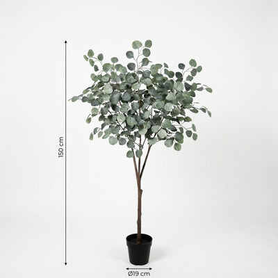 Kunst Eukalyptusbaum 150 cm – Naturgetreue Deko für Innen