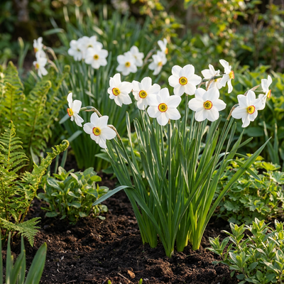 30x Narcissus Recurvus - Weiße Dichternarzisse Zwiebeln
