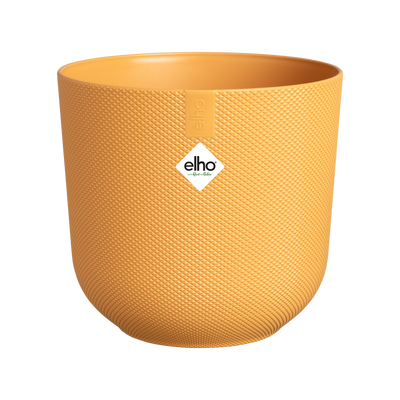 Elho Jazz Rund Blumentopf Bernstein Gelb D14 x H13 cm