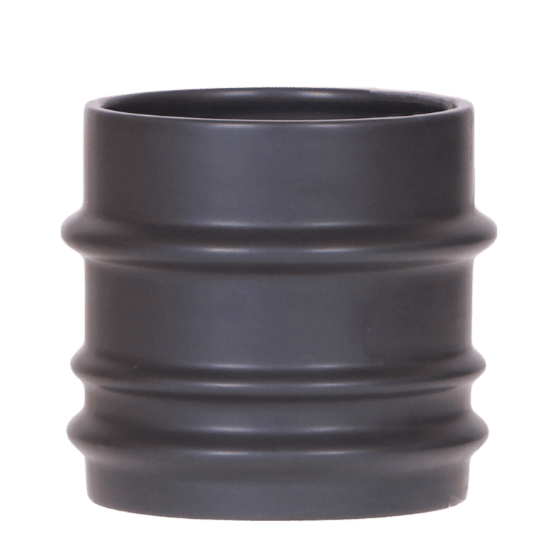 Kolibri Mellow-Übertopf Schwarz Ø9cm