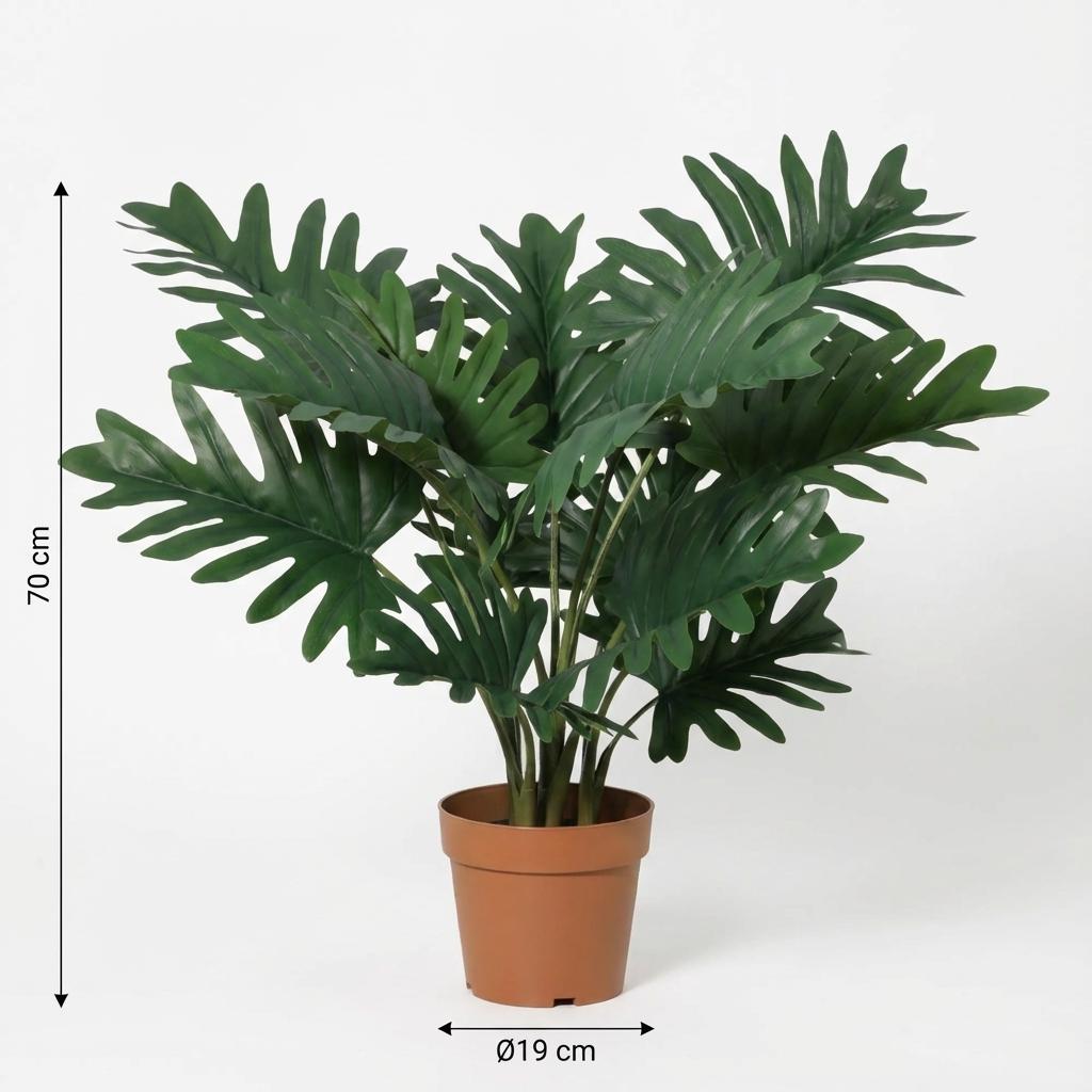 Kunst Philodendron Selloum - 70cm