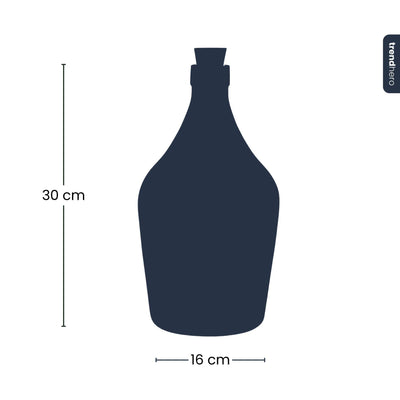 Liebe in einer Flasche - DIY Offenes Pflanzenterrarium - Ø 16 cm ↑ 30 cm