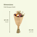 Trockenblumen Feldblumenstrauß, Deko-Blumenstrauß Ø20cm H50cm Bild 3