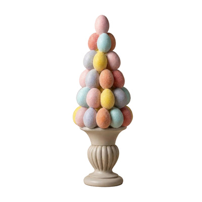 Osterdeko Ei-Baum 40cm – Pastellfarben mit Glitzer