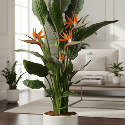 Strelitzia Reginae Orange Bird of Paradise 120 cm Ø21