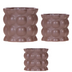 Kolibri Combi-Deal: 3 Braun Cotton Cachepots 6-12cm for Orchids Bild 1