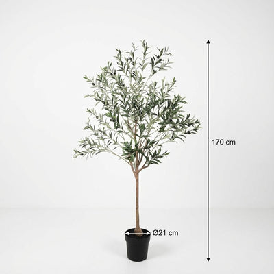 Künstlicher Olivenbaum 170cm – Mediterranes Flair ohne Pflege