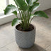 Pot Relief Blauw D13,5 – Eleganter Blumentopf mit geometrischem Muster Bild 5