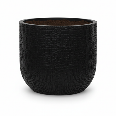Capi Pot Bowl Skin Anthracite D17cm H15cm - Modern Planter