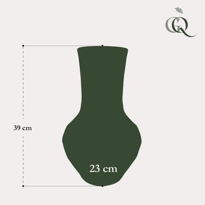 Ceramic Vase Stone M - Boa Brown - Elegant Eye-Catcher for Your Home