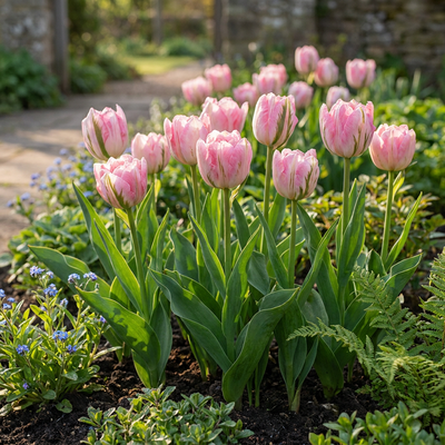 24x Tulipa Double Pink - Gefüllte Rosa Tulpen Zwiebeln 11/12