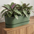 Elho Topf Greenville Easy Balkon D25cm - Blattgrün, Integrierter Wasserspeicher Bild 5