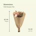 Trockenblumen Feldblumenstrauß Rosa – Ø15cm, ↕35cm Bild 3