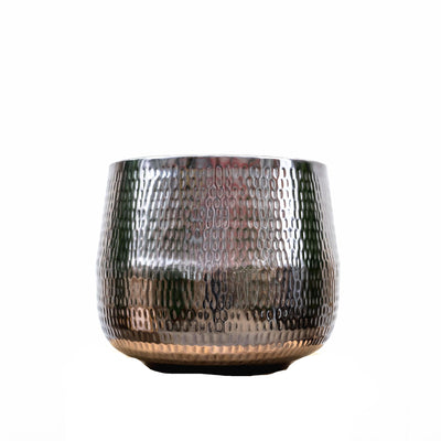 Pot Jenna Lead - 39x33 cm | Dark leaves, easy care