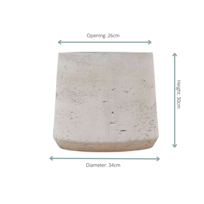 Topf Aniek Cement - D34 x H30