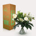 Artificial Flower Bouquet 'White Dream' - 60cm - Elegant White Artificial Flowers Bild 6