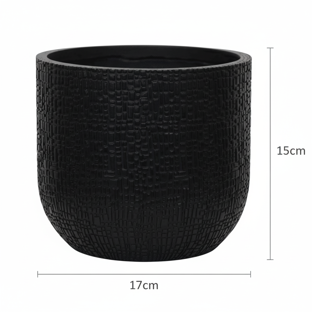 Capi Pot Bol Skin Antraciet - D17cm - H15cm