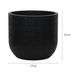 Capi Topf Schale Skin Antraciet D17cm H15cm - Moderner Pflanztopf Bild 2