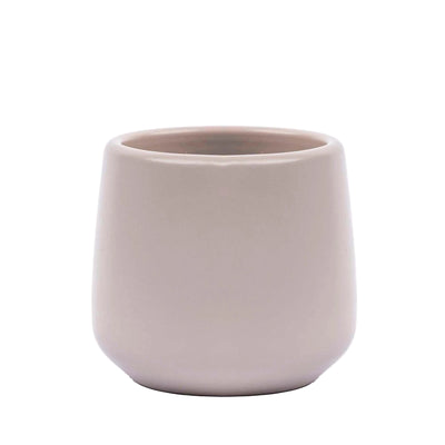 Round Ceramic Pot Joey Grey Matt D7.5 H7.5
