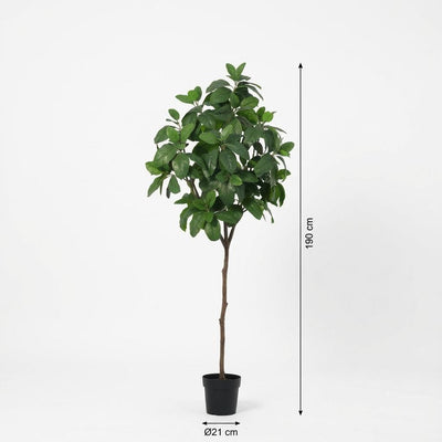 Kunst Magnolie Künstliche Pflanze 190cm Weiss