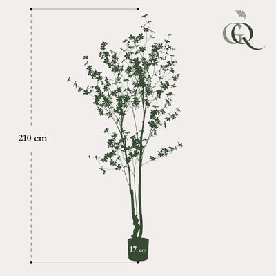Kunstpflanze Tropaeolum Speciosum - Ostindische Kirsche, 210 cm